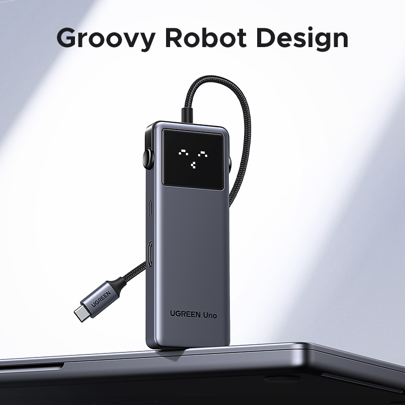 UGREEN CM888 6-in-1 USB-C Docking Station – 2× USB-A 3.2, 2× USB-C 3.2 Gen 2 (Data), HDMI, 100W PD Charging, High-Speed Hub, Compact Plug & Play Adapter