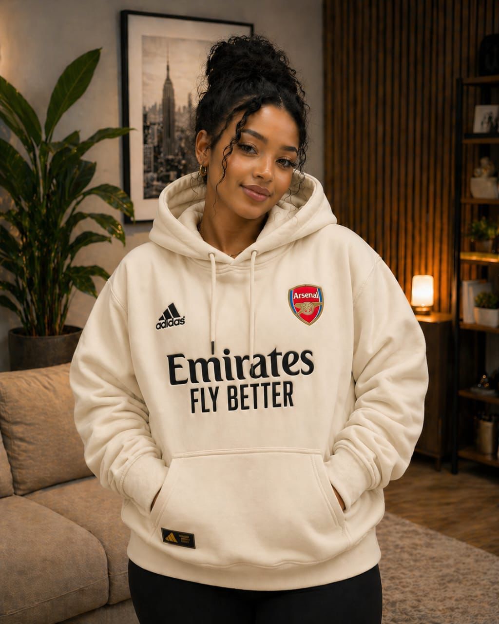 Unisex Football Inspired Hoodie Warm Fleece Sweatshirt Comfortable Casual Streetwear Pullover Stylish Everyday Wear Soft Fabric Sizes L to 3XL
