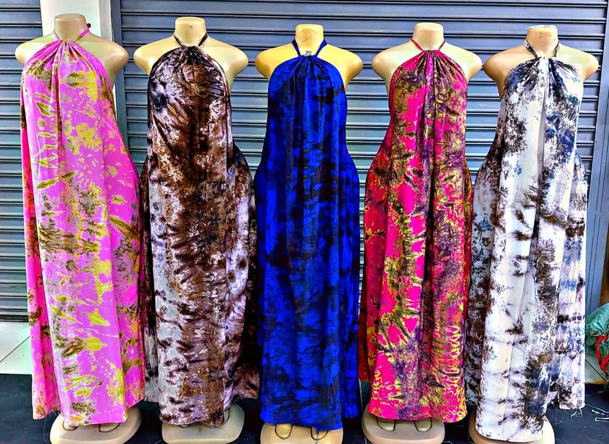 Women Free Size Backless Dera Dress Elegant Maxi Kaftan Loose Fit Stylish Comfortable Lightweight Breathable Fabric Modest Casual Wear Plus Size Friendly