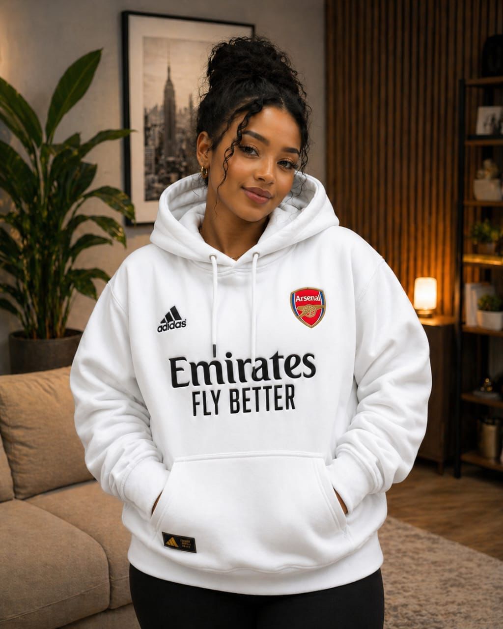 Unisex Football Inspired Hoodie Warm Fleece Sweatshirt Comfortable Casual Streetwear Pullover Stylish Everyday Wear Soft Fabric Sizes L to 3XL