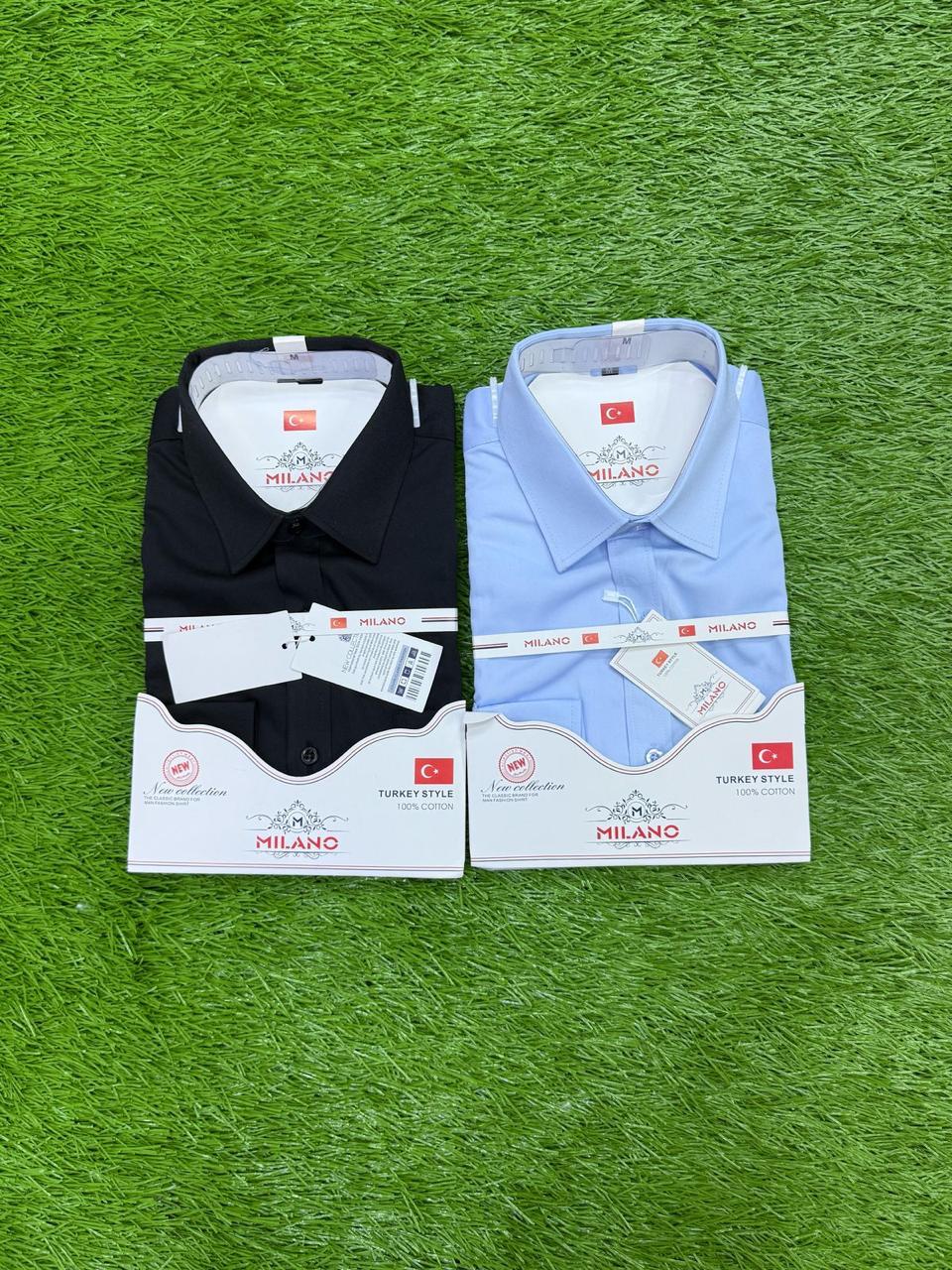 Men 2 Pack Official long sleeved Shirts Different Colours Smart Formal Office Wear Long Sleeve Comfortable Stylish Breathable Fabric Classic Fit Shirts Sizes M to 2XL