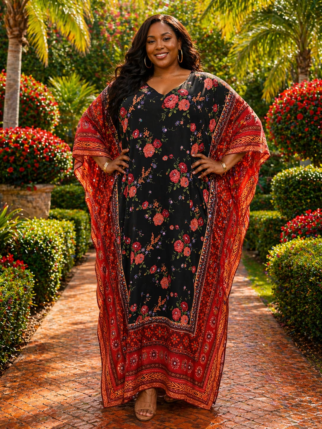 Women Elegant Dera Dress Free Size Plus Size Friendly Maxi Kaftan Stylish Modest Wear Comfortable Loose Fit Soft Breathable Fabric Casual Occasion Outfit