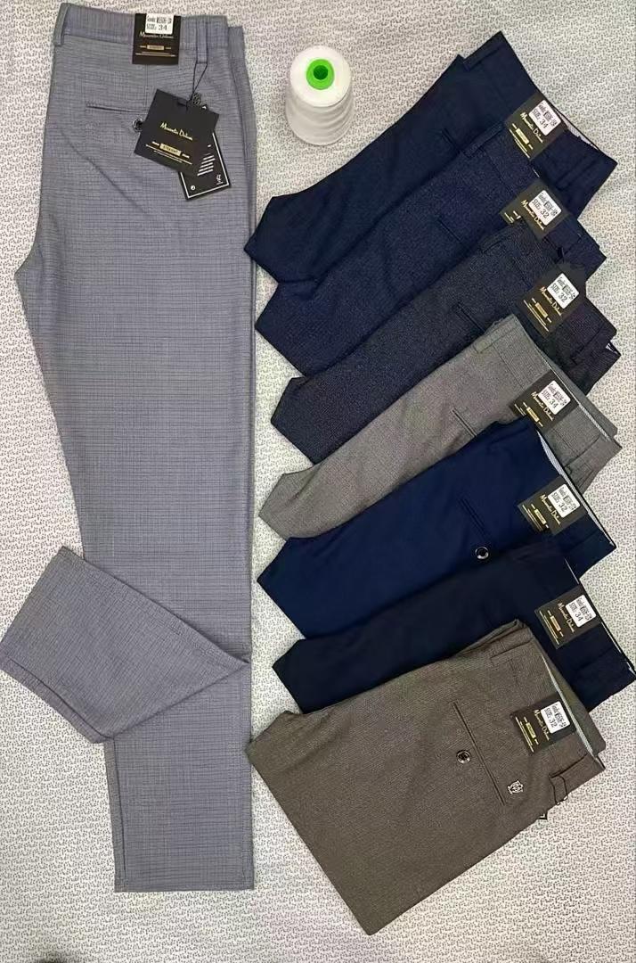 Men Official Trousers Formal Office Wear Smart Classic Pants Comfortable Durable Fabric Straight Fit Business Casual Wear Stylish Trousers Sizes 30 to 40