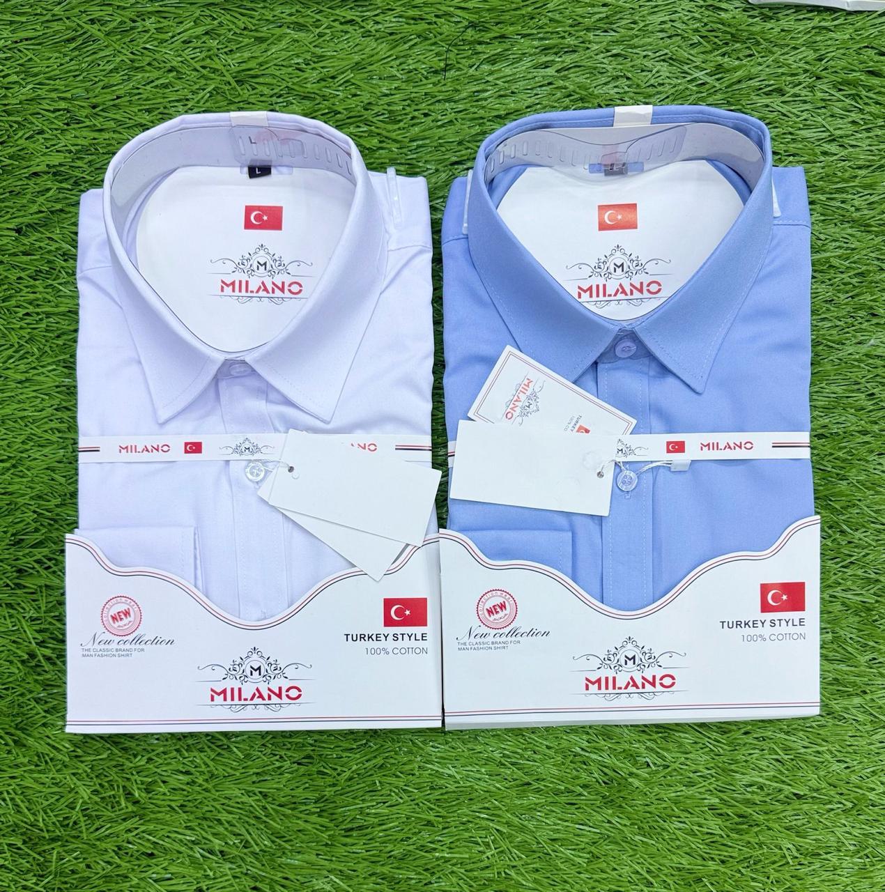 Men 2 Pack Official long sleeved Shirts Different Colours Smart Formal Office Wear Long Sleeve Comfortable Stylish Breathable Fabric Classic Fit Shirts Sizes M to 2XL