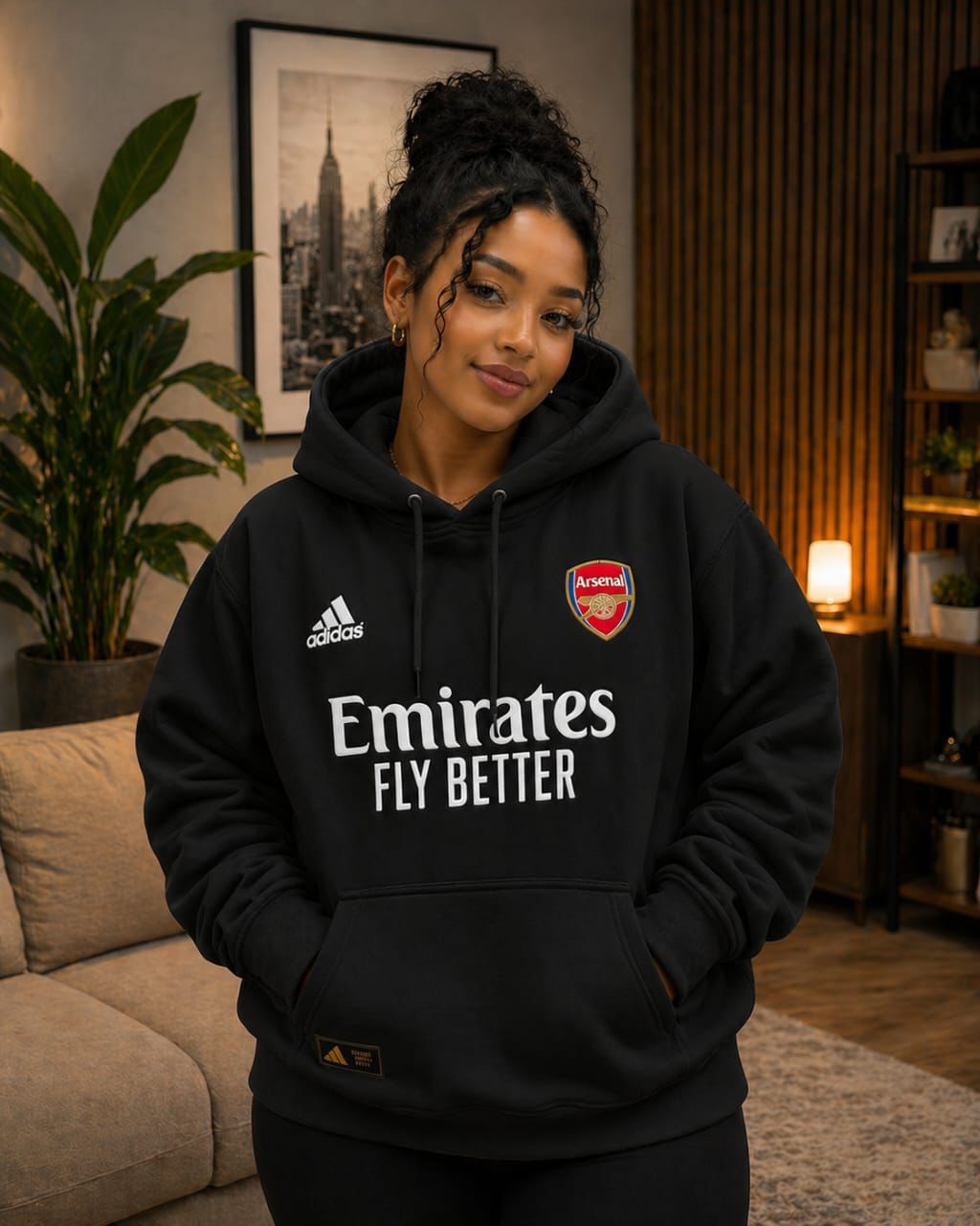 Unisex Football Inspired Hoodie Warm Fleece Sweatshirt Comfortable Casual Streetwear Pullover Stylish Everyday Wear Soft Fabric Sizes L to 3XL