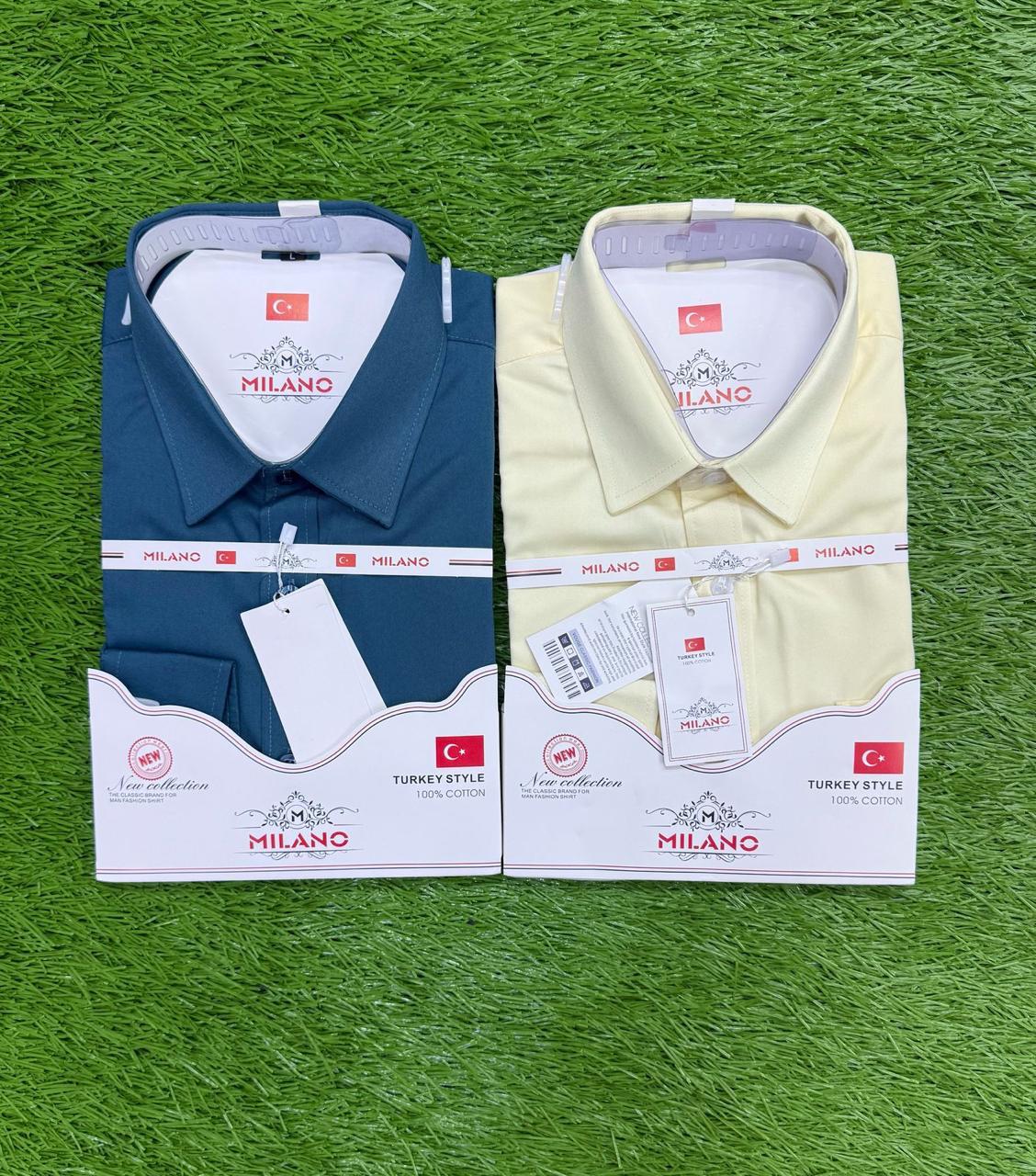 Men 2 Pack Official long sleeved Shirts Different Colours Smart Formal Office Wear Long Sleeve Comfortable Stylish Breathable Fabric Classic Fit Shirts Sizes M to 2XL