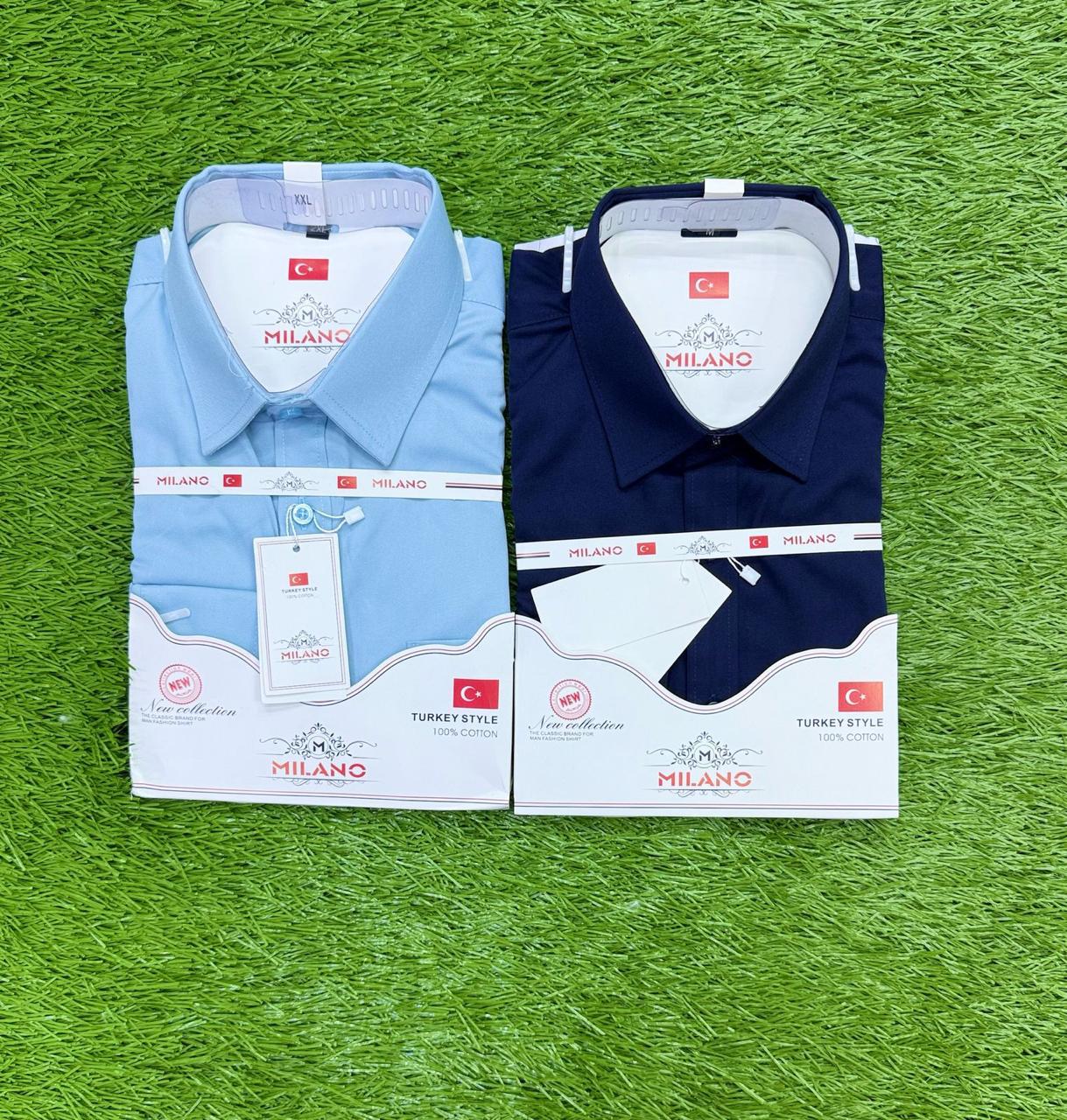 Men 2 Pack Official long sleeved Shirts Different Colours Smart Formal Office Wear Long Sleeve Comfortable Stylish Breathable Fabric Classic Fit Shirts Sizes M to 2XL
