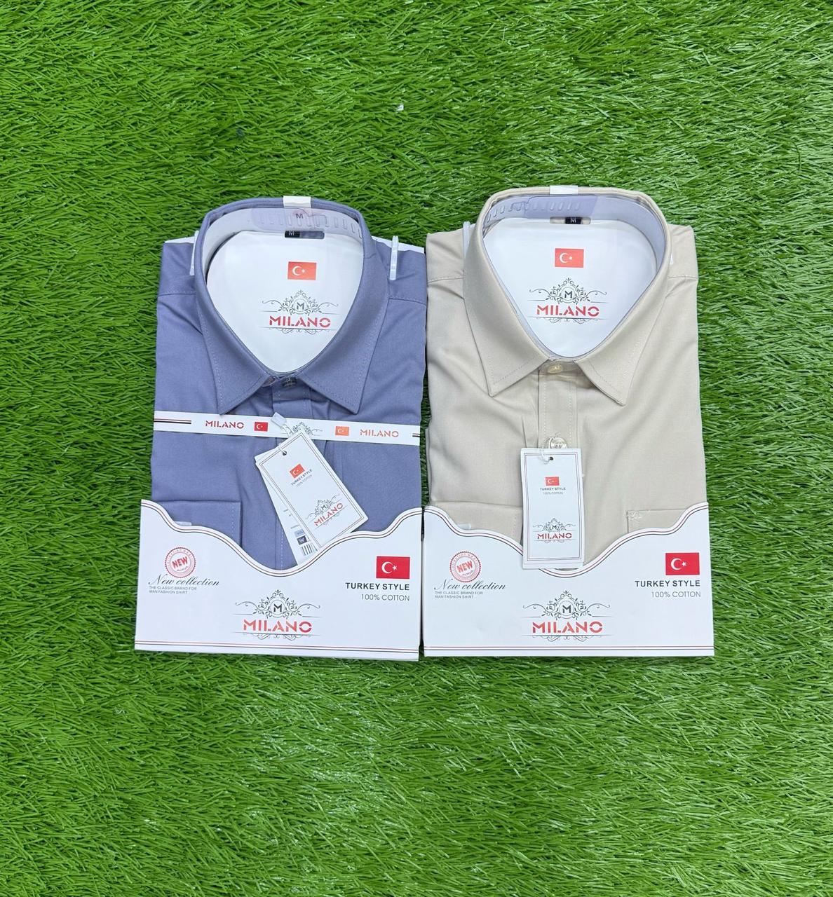 Men 2 Pack Official long sleeved Shirts Different Colours Smart Formal Office Wear Long Sleeve Comfortable Stylish Breathable Fabric Classic Fit Shirts Sizes M to 2XL