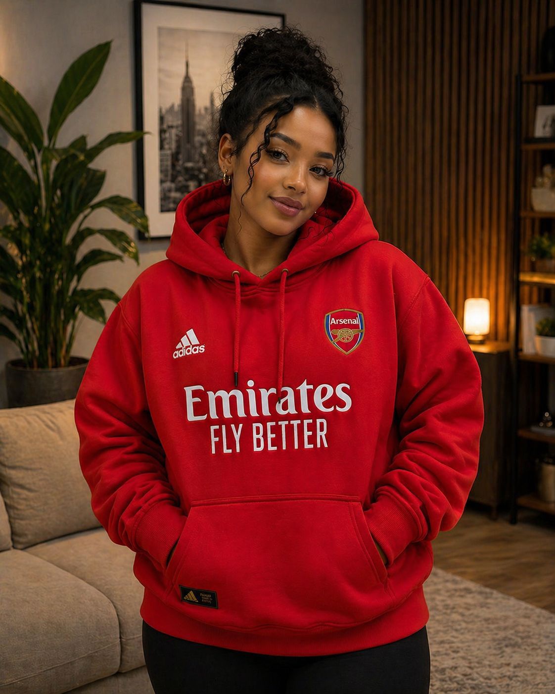Unisex Football Inspired Hoodie Warm Fleece Sweatshirt Comfortable Casual Streetwear Pullover Stylish Everyday Wear Soft Fabric Sizes L to 3XL