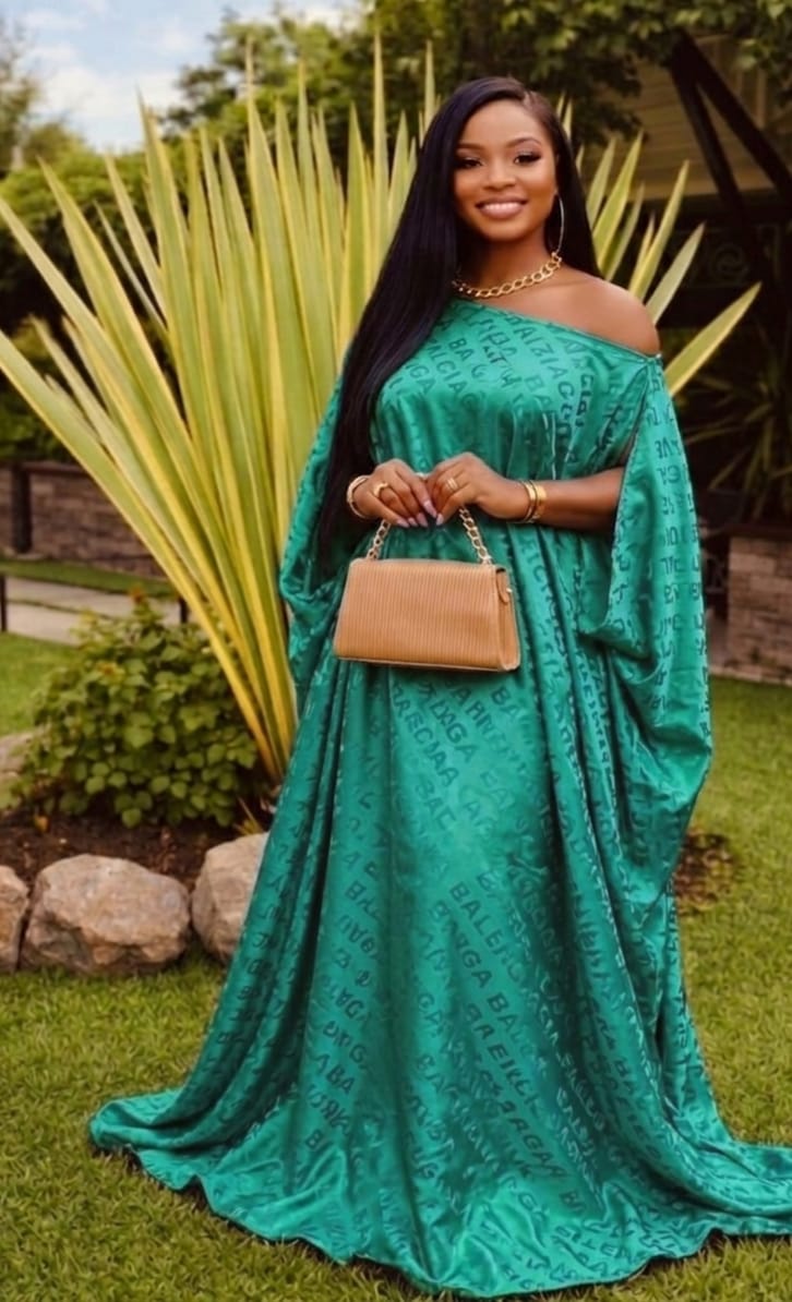 Women Kaftan Dress New Print Free Size Adjustable Inner Belt Elegant Maxi Dress Comfortable Loose Fit Breathable Fabric Stylish Casual Wear Quality Outfit