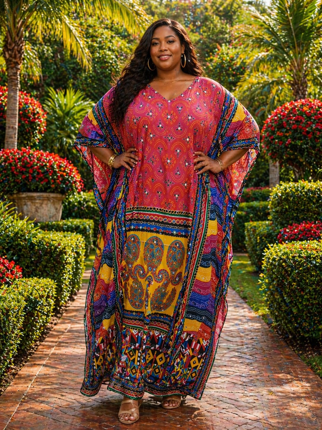 Women Elegant Dera Dress Free Size Plus Size Friendly Maxi Kaftan Stylish Modest Wear Comfortable Loose Fit Soft Breathable Fabric Casual Occasion Outfit
