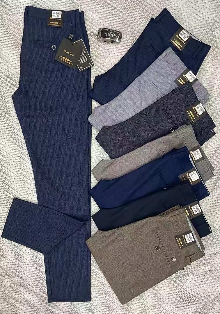 Men Official Trousers Formal Office Wear Smart Classic Pants Comfortable Durable Fabric Straight Fit Business Casual Wear Stylish Trousers Sizes 30 to 40