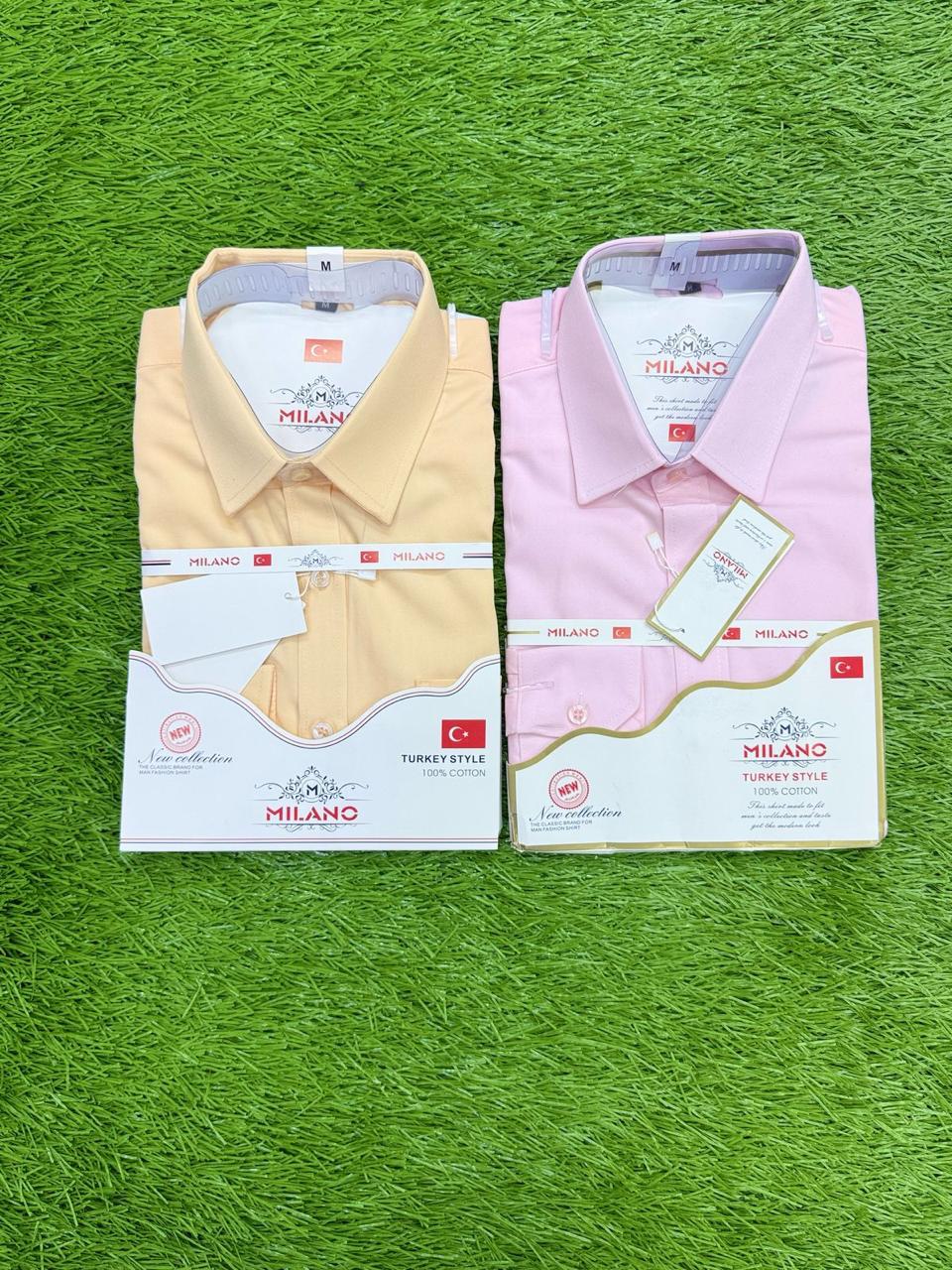 Men 2 Pack Official long sleeved Shirts Different Colours Smart Formal Office Wear Long Sleeve Comfortable Stylish Breathable Fabric Classic Fit Shirts Sizes M to 2XL