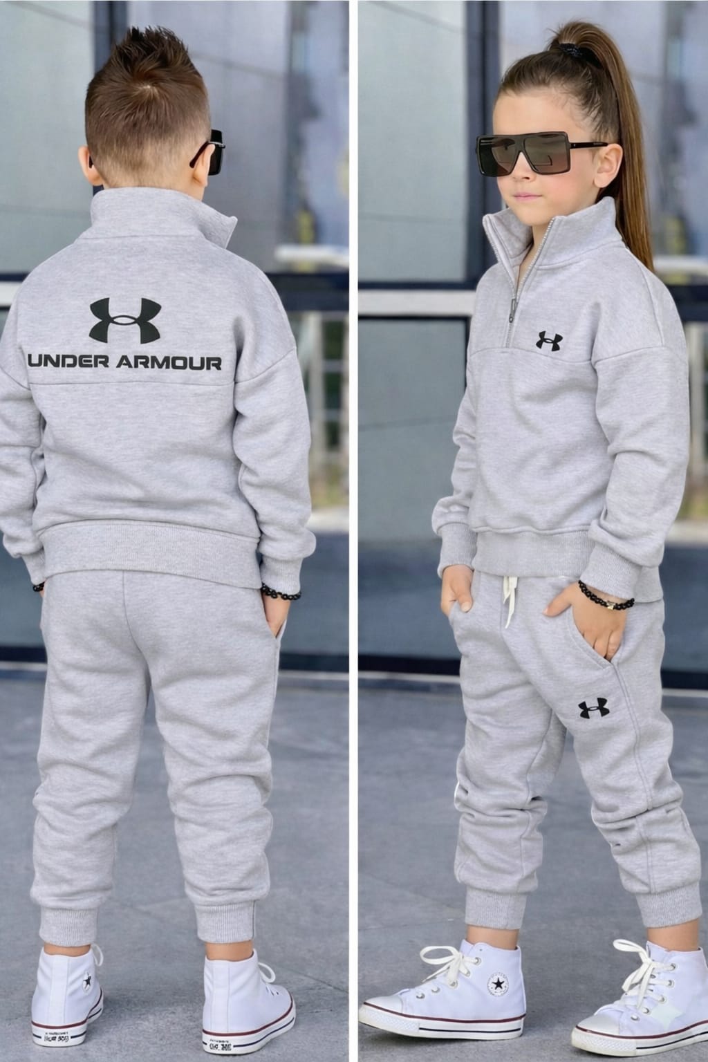 Kids Unisex Warm Tracksuits Boys Girls Soft Fleece Set Comfortable Durable Hoodie Jogger Set Casual Sportswear Outfit Quality Fabric Ages 3 to 12 Years