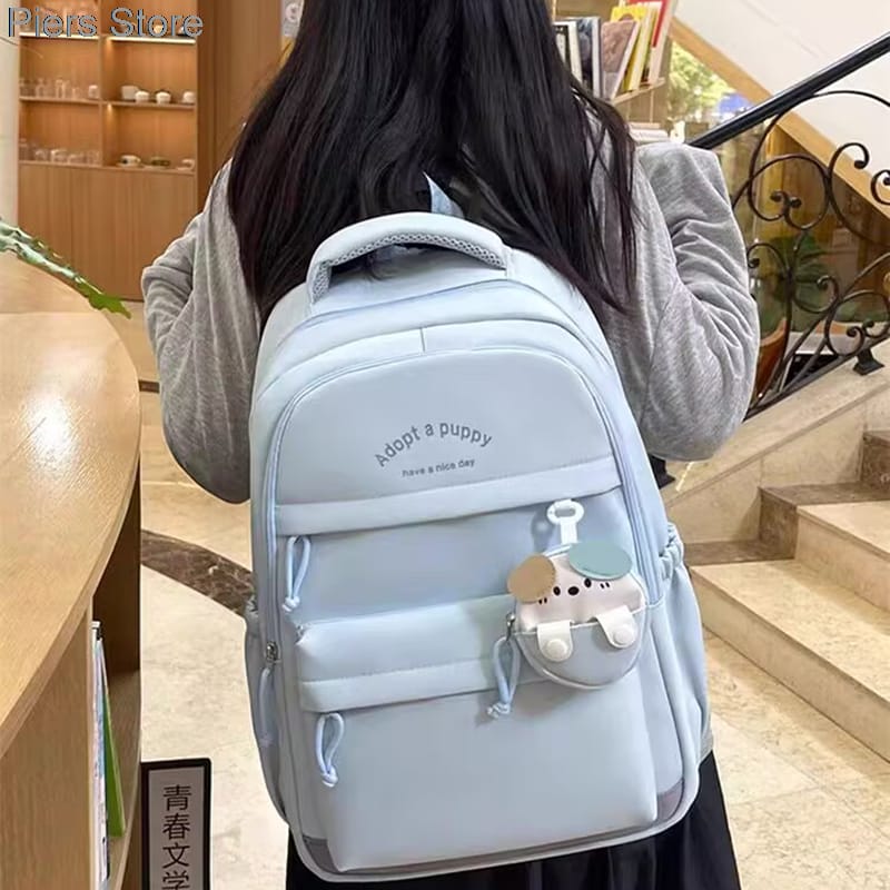 Kids Waterproof School Backpack Large Capacity Durable Lightweight Bag Comfortable Padded Straps Multi Grade School Bag Boys Girls Size 40x29x18cm