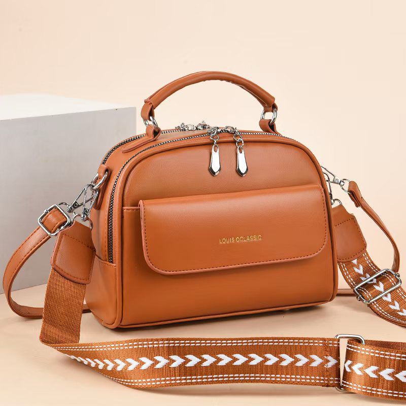 Women PU Single Crossbody Handbag Stylish Shoulder Bag Compact Lightweight Durable Fashion Purse Adjustable Strap Casual Everyday Use Elegant Design