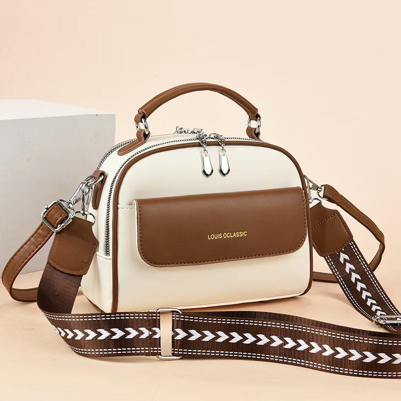 Women PU Single Crossbody Handbag Stylish Shoulder Bag Compact Lightweight Durable Fashion Purse Adjustable Strap Casual Everyday Use Elegant Design