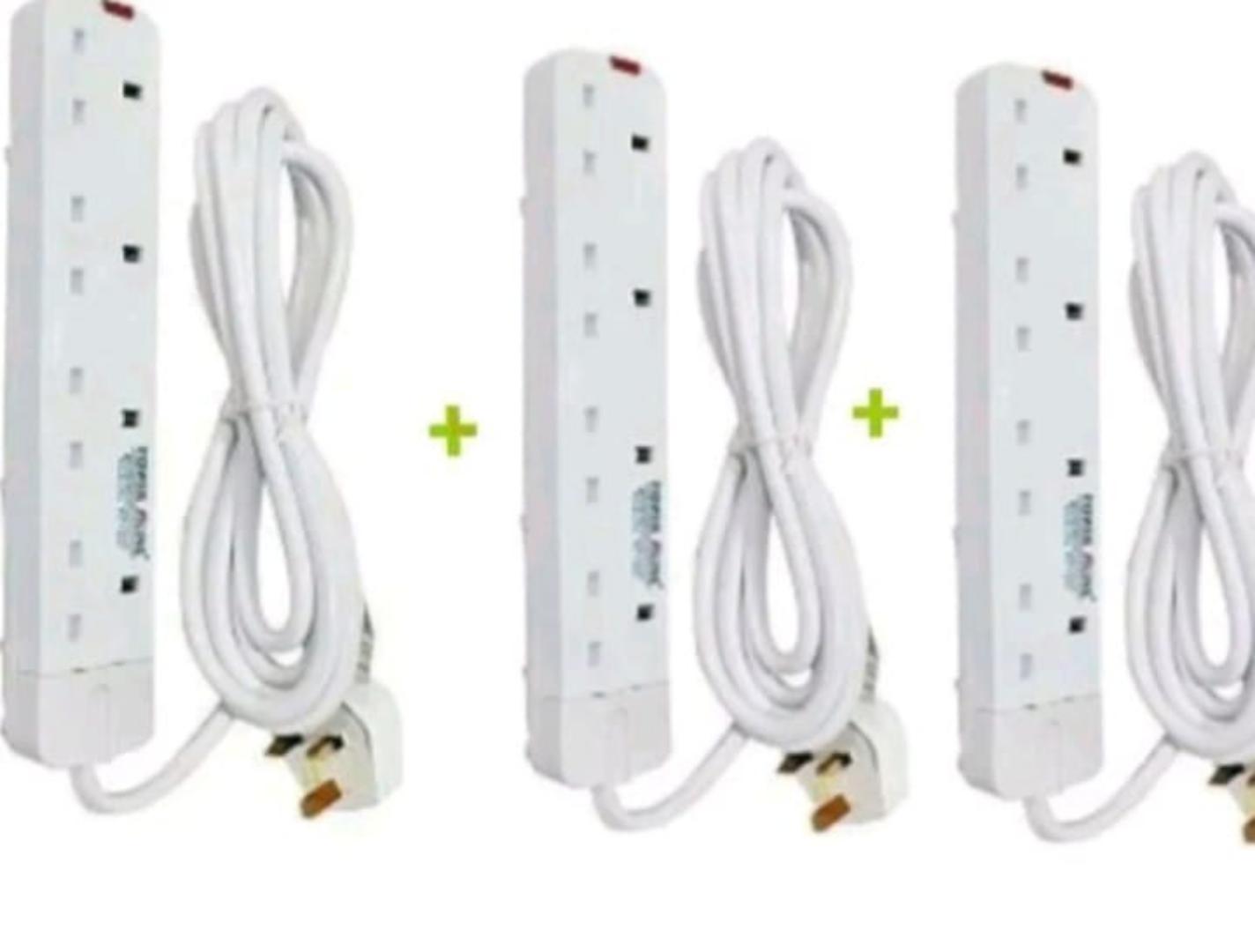 Power King Heavy Duty 4-way Power/Socket Extension Cable Charging Outlet powerking extension cable