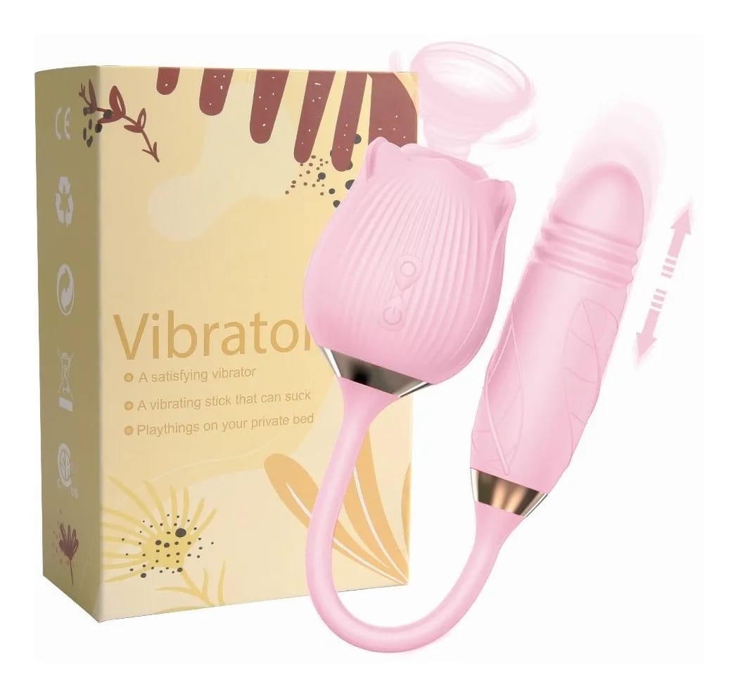 Rose sucker clitoral stimulation vibrator rechargeable and portable for best satisfaction