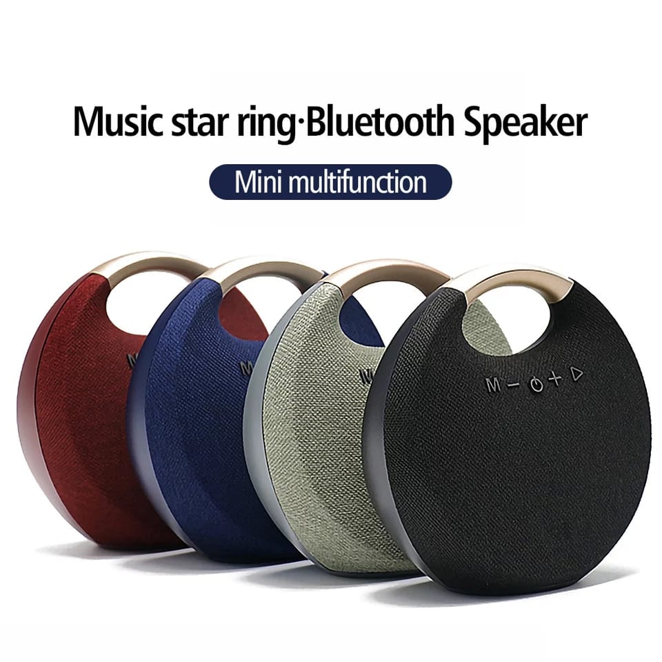 🔊✨ Music Star Ring M1 Bluetooth Speaker – Small Size, Big Sound! ✨🔊Take your music everywhere with this stylish mini Bluetooth speaker designed for powerful sound, portability, and convenience 🎶💼