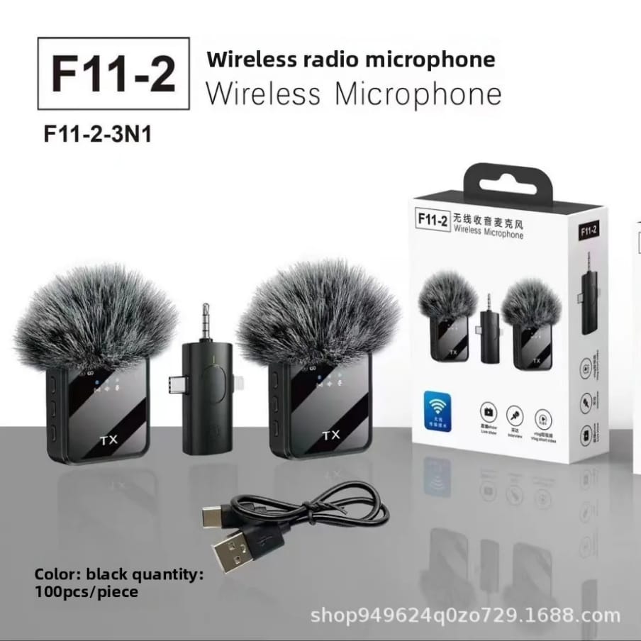 🎤 Wireless Dual Lavalier Microphone – Pro Sound Anywhere! Upgrade your content with clear, professional audio—perfect for TikTok, YouTube, interviews & live streaming 🔥🎥✨
