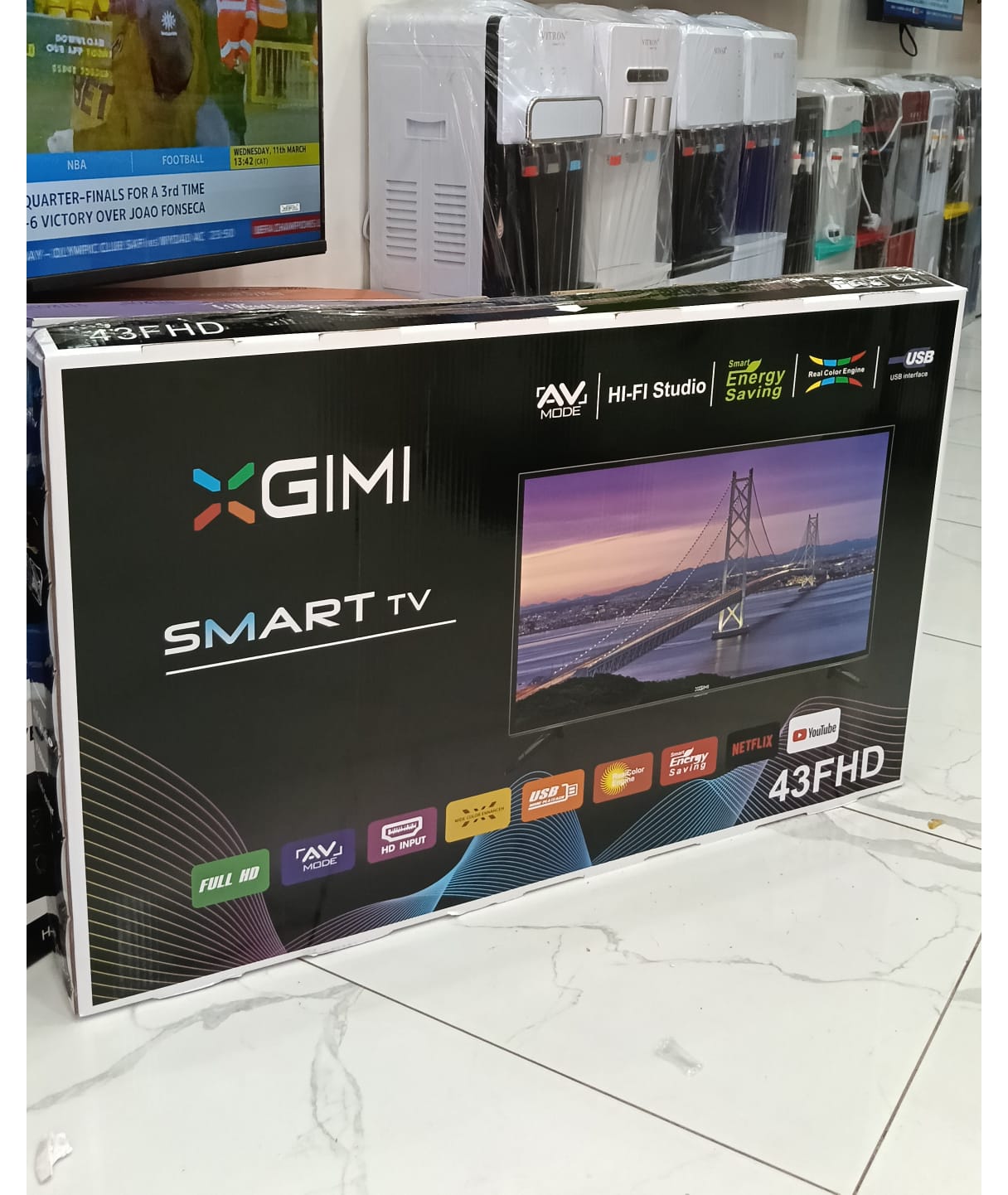 43-inch Xgimi Smart Android Digital TV delivers a sharp, vibrant viewing experience wrapped in a sleek, modern design that elevates any living space. Powered by Android, it gives you seamless access t