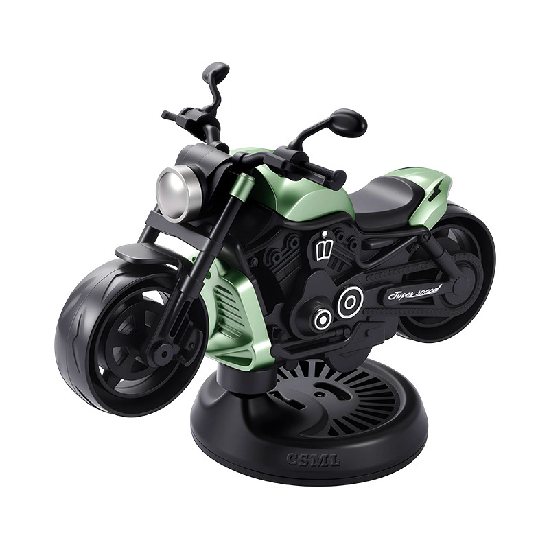 Motorcycle Shaped Car Air Freshener, Dashboard Ornament with Long Lasting Scent, Alloy Body Car Perfume for Auto Interior