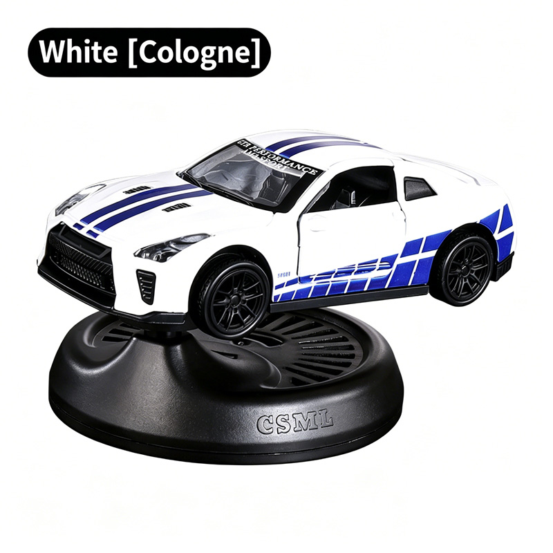 Drift Racing Car Air Freshener, Alloy Model Car Dashboard Ornament with Fragrance Pad, Auto Drift Decor for Car Interior