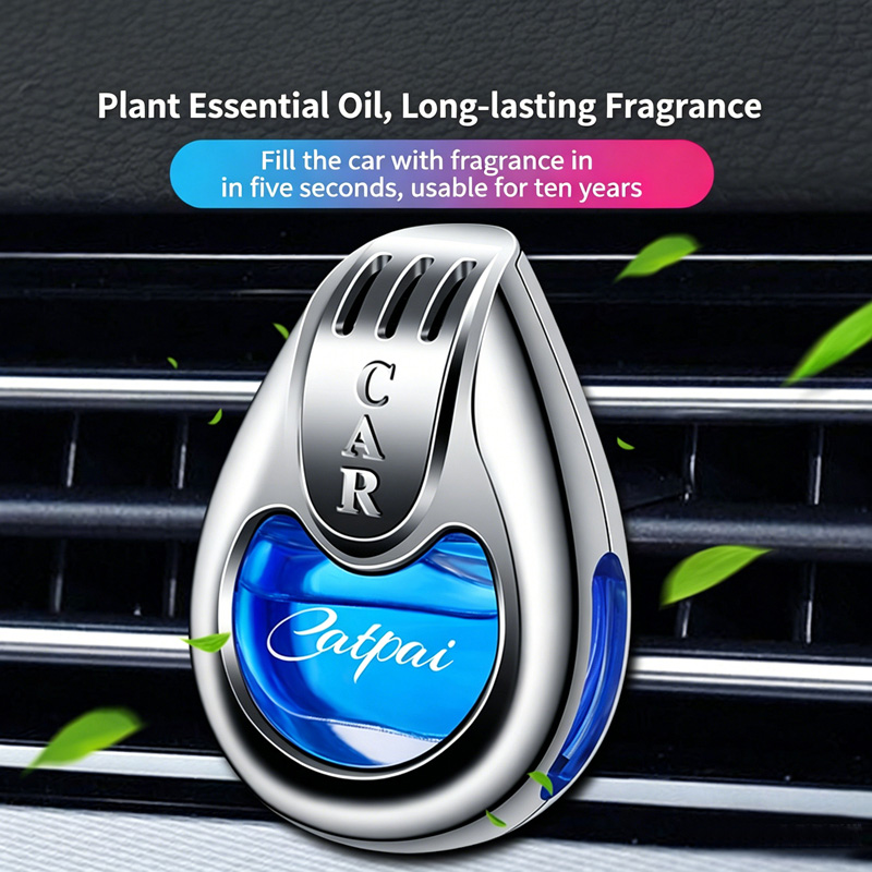 Car Air Freshener Vent Clip, Long Lasting Fragrance Car Perfume, Natural Essential Oil Air Freshener for Car, Home & Office, 6 Scents Available