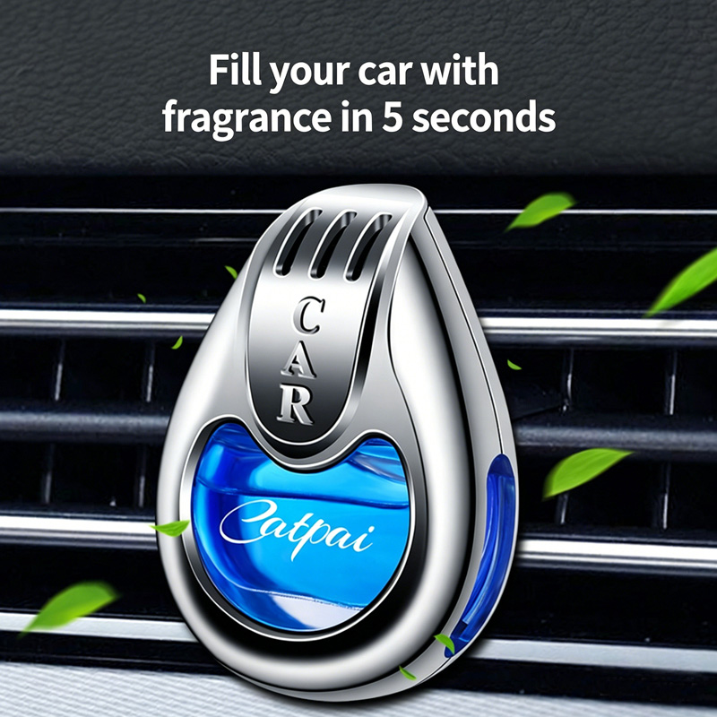 Car Air Freshener Vent Clip, Long Lasting Fragrance Car Perfume, Natural Essential Oil Air Freshener for Car, Home & Office, 6 Scents Available