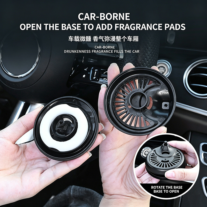 Drift Racing Car Air Freshener, Alloy Model Car Dashboard Ornament with Fragrance Pad, Auto Drift Decor for Car Interior