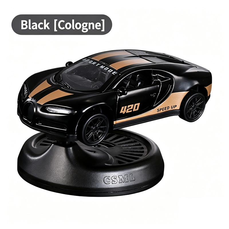 Drift Racing Car Air Freshener, Alloy Model Car Dashboard Ornament with Fragrance Pad, Auto Drift Decor for Car Interior