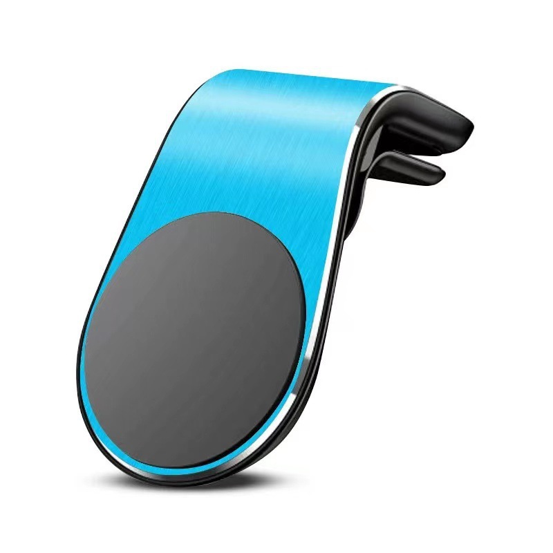 L-Shaped Magnetic Car Phone Holder, Air Vent Mount, Strong Magnet, Universal for 4-6 Inch Smartphones Magnetic Air Vent Phone Holder for Car, L-Shape Design, No Blocking Air Outlet