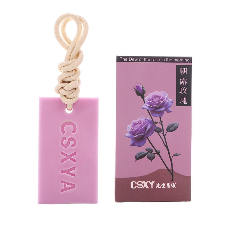 CSXYA Car Air Freshener Hanging Wax Tablet, Long-Lasting Scented Aromatherapy, Rearview Mirror Ornament, 3 Fragrances Optional, Odor Eliminator for Auto Interior