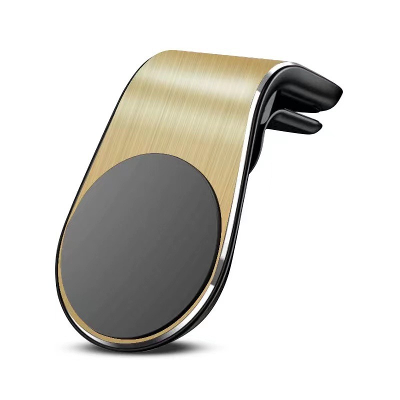 L-Shaped Magnetic Car Phone Holder, Air Vent Mount, Strong Magnet, Universal for 4-6 Inch Smartphones Magnetic Air Vent Phone Holder for Car, L-Shape Design, No Blocking Air Outlet