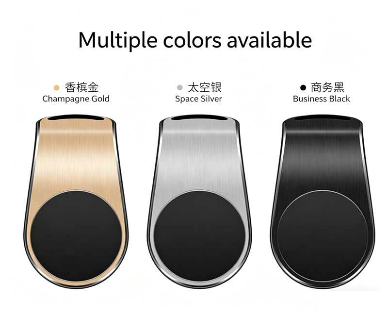 L-Shaped Magnetic Car Phone Holder, Air Vent Mount, Strong Magnet, Universal for 4-6 Inch Smartphones Magnetic Air Vent Phone Holder for Car, L-Shape Design, No Blocking Air Outlet