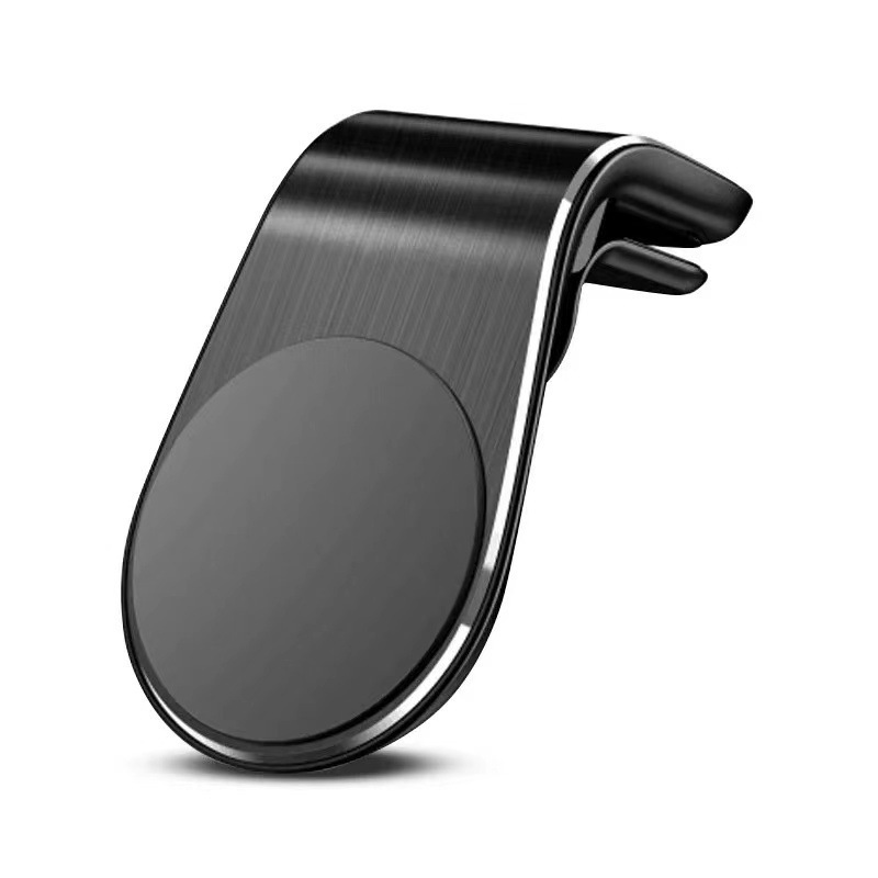 L-Shaped Magnetic Car Phone Holder, Air Vent Mount, Strong Magnet, Universal for 4-6 Inch Smartphones Magnetic Air Vent Phone Holder for Car, L-Shape Design, No Blocking Air Outlet