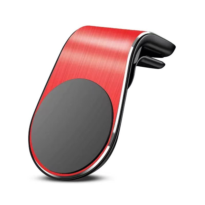L-Shaped Magnetic Car Phone Holder, Air Vent Mount, Strong Magnet, Universal for 4-6 Inch Smartphones Magnetic Air Vent Phone Holder for Car, L-Shape Design, No Blocking Air Outlet