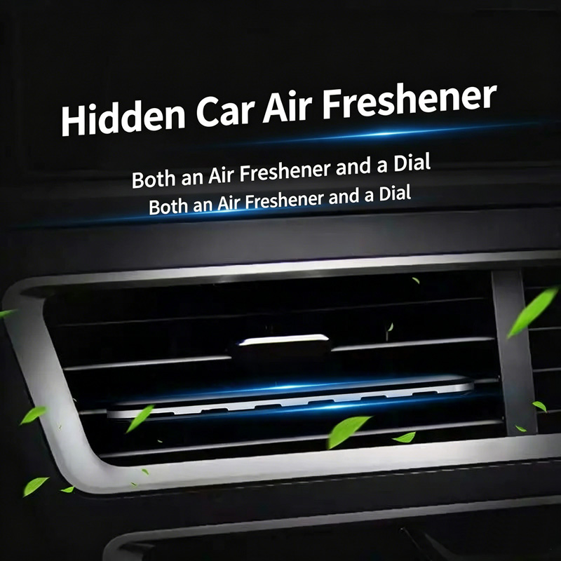 Invisible Car Air Vent Clip Freshener, Hidden Air Outlet Slice Fragrance Diffuser, Long-Lasting Odor Eliminator with Cologne/Ocean/Lemon Scent for Auto Interior
