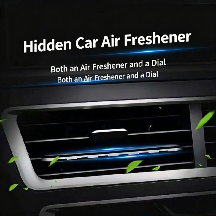Invisible Car Air Vent Clip Freshener, Hidden Air Outlet Slice Fragrance Diffuser, Long-Lasting Odor Eliminator with Cologne/Ocean/Lemon Scent for Auto Interior
