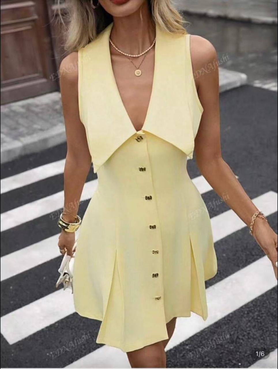 Sleeveless Zara fabric midi dress