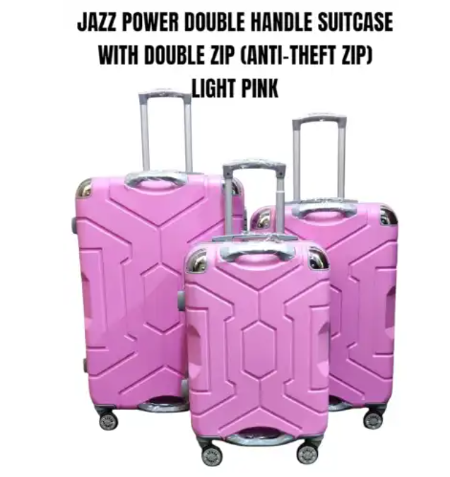 [ TRAVEL IN STYLE 🤩🤩✨ !!! ]3in1 Jazz Power Double-Handle Suitcase Set – Anti-Theft Double Zip, 360° Wheels, Hard-Shell Luggage