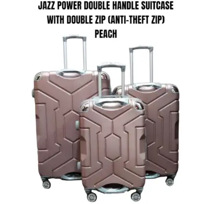 [ TRAVEL IN STYLE 🤩🤩✨ !!! ]3in1 Jazz Power Double-Handle Suitcase Set – Anti-Theft Double Zip, 360° Wheels, Hard-Shell Luggage
