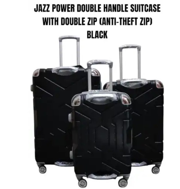[ TRAVEL IN STYLE 🤩🤩✨ !!! ]3in1 Jazz Power Double-Handle Suitcase Set – Anti-Theft Double Zip, 360° Wheels, Hard-Shell Luggage