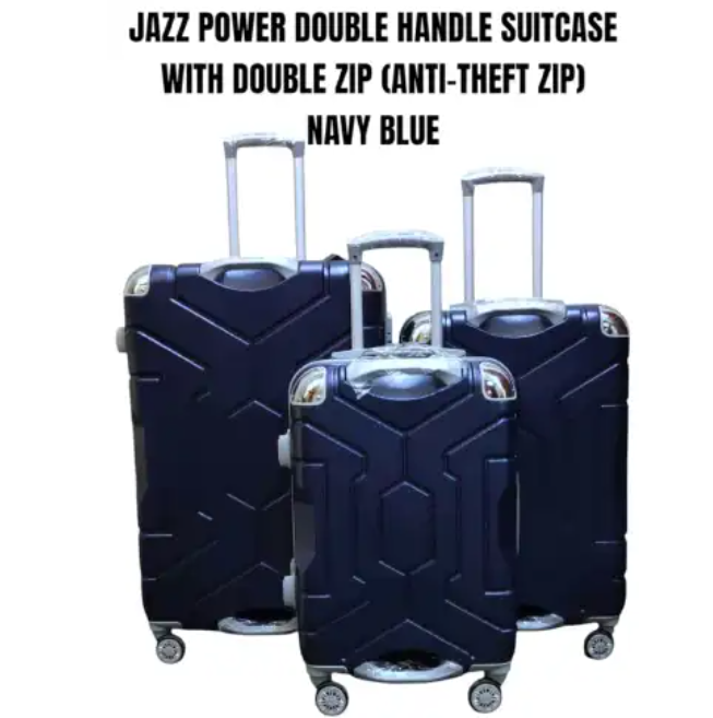 [ TRAVEL IN STYLE 🤩🤩✨ !!! ]3in1 Jazz Power Double-Handle Suitcase Set – Anti-Theft Double Zip, 360° Wheels, Hard-Shell Luggage