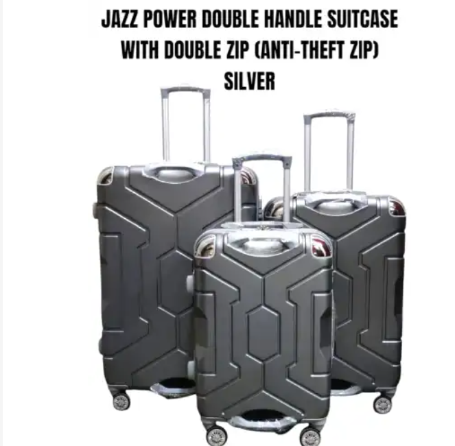 [ TRAVEL IN STYLE 🤩🤩✨ !!! ]3in1 Jazz Power Double-Handle Suitcase Set – Anti-Theft Double Zip, 360° Wheels, Hard-Shell Luggage