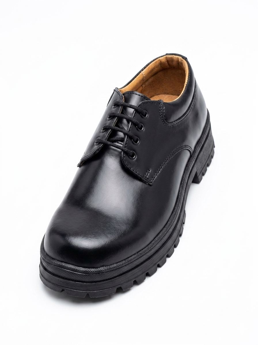 Unisex School Shoes Genuine Leather, Durable Comfortable Formal Uniform Footwear, Strong Stitching Non Slip Sole, Breathable Long Lasting Design, Perfect for Boys and Girls Daily School Wear