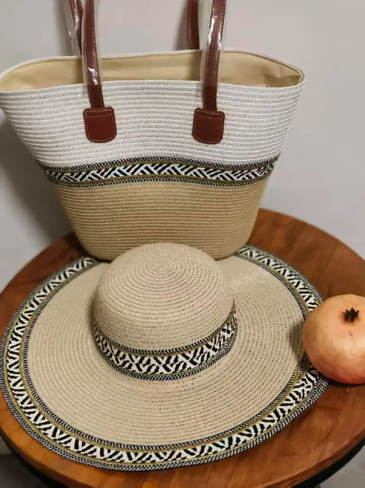 ✨ AFFORDABLE SUMMER VIBES – WOVEN TOTE BAGS WITH MATCHING HATS 👜👒✨STEP OUT IN STYLE WITH THESE BEAUTIFULLY CRAFTED WOVEN TOTE BAGS PAIRED WITH CHIC MATCHING HATS — THE PERFECT BLEND OF FASHION