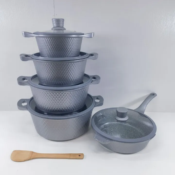 Bosch 11PCs Non-stick Cookware set -Granite Cookware set