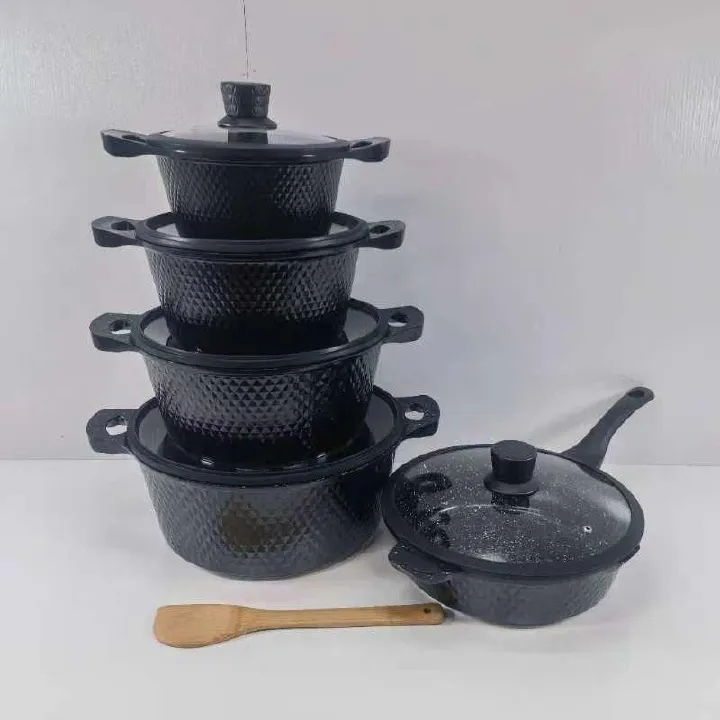 Bosch 11PCs Non-stick Cookware set -Granite Cookware set